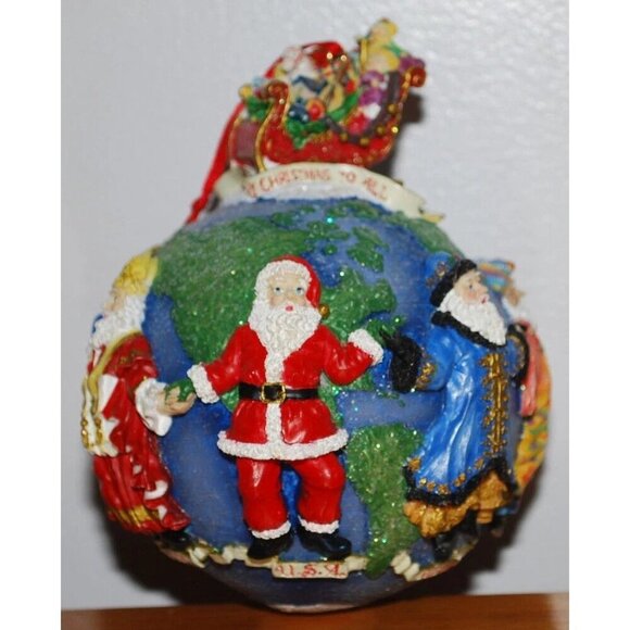 Christopher Radko Santas Around The World Ornament In Box 3D Christmas - Picture 1 of 13